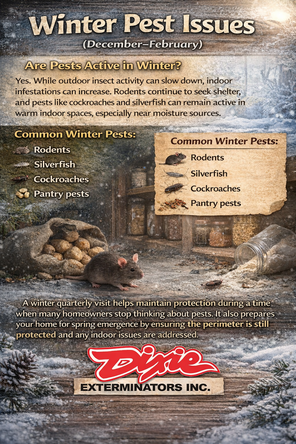 Winter Pest Issues (December-February)